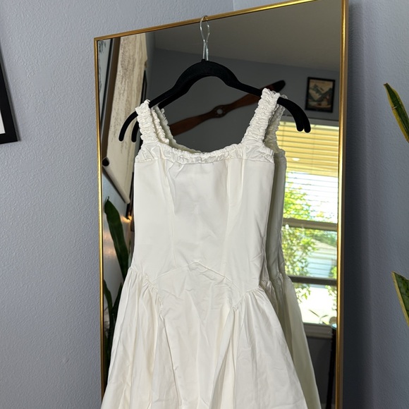 HOUSE OF CB 'Dorothy' White Cotton Midi Sundress NWOT - Picture 7 of 9